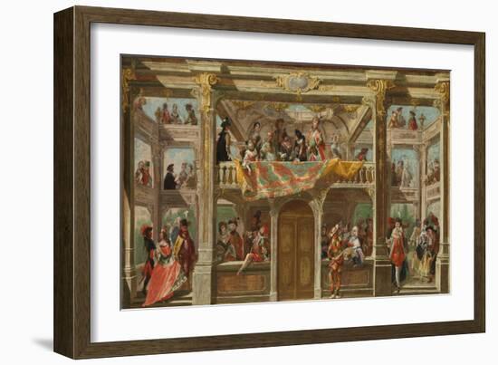 A Masked Ball in Bohemia, c.1748-Austrian School-Framed Giclee Print