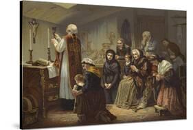 A Mass under the Terror, France, 1790S-null-Stretched Canvas