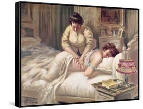 A Massage Session-Albert Guillaume-Framed Stretched Canvas