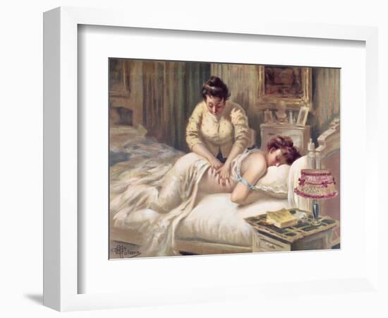 A Massage Session-Albert Guillaume-Framed Giclee Print