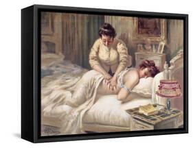 A Massage Session-Albert Guillaume-Framed Stretched Canvas