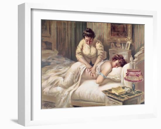 A Massage Session-Albert Guillaume-Framed Giclee Print