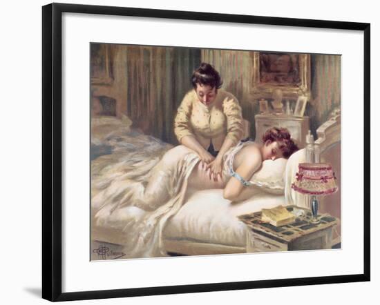 A Massage Session-Albert Guillaume-Framed Giclee Print