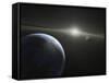 A Massive Asteroid Belt in Orbit Around a Star the Same Age and Size as Our Sun-Stocktrek Images-Framed Stretched Canvas