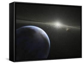 A Massive Asteroid Belt in Orbit Around a Star the Same Age and Size as Our Sun-Stocktrek Images-Framed Stretched Canvas