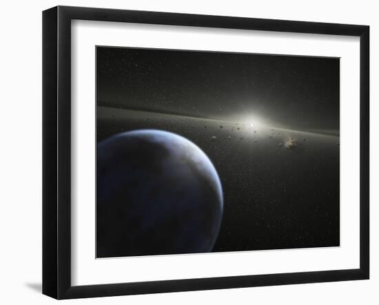 A Massive Asteroid Belt in Orbit Around a Star the Same Age and Size as Our Sun-Stocktrek Images-Framed Premium Photographic Print