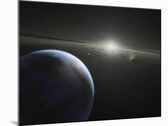 A Massive Asteroid Belt in Orbit Around a Star the Same Age and Size as Our Sun-Stocktrek Images-Mounted Photographic Print