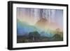 A Massive Rainbow Descends over Iguazu Falls-Alex Saberi-Framed Premium Photographic Print