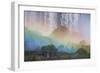 A Massive Rainbow Descends over Iguazu Falls-Alex Saberi-Framed Premium Photographic Print