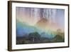 A Massive Rainbow Descends over Iguazu Falls-Alex Saberi-Framed Photographic Print