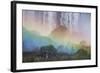 A Massive Rainbow Descends over Iguazu Falls-Alex Saberi-Framed Photographic Print