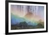 A Massive Rainbow Descends over Iguazu Falls-Alex Saberi-Framed Photographic Print