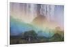 A Massive Rainbow Descends over Iguazu Falls-Alex Saberi-Framed Photographic Print