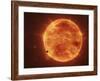 A Massive Red Dwarf Consuming Planets Within it's Range-Stocktrek Images-Framed Photographic Print