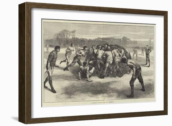 A Match at Football, the Last Scrimmage-Edwin Buckman-Framed Giclee Print