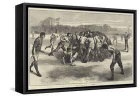 A Match at Football, the Last Scrimmage-Edwin Buckman-Framed Stretched Canvas