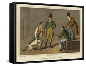 A Match at the Badger-Henry Thomas Alken-Framed Stretched Canvas