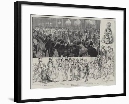 A May Juvenile Fancy Dress Ball Given by the Lady Mayoress at the Mansion House-Charles Joseph Staniland-Framed Giclee Print