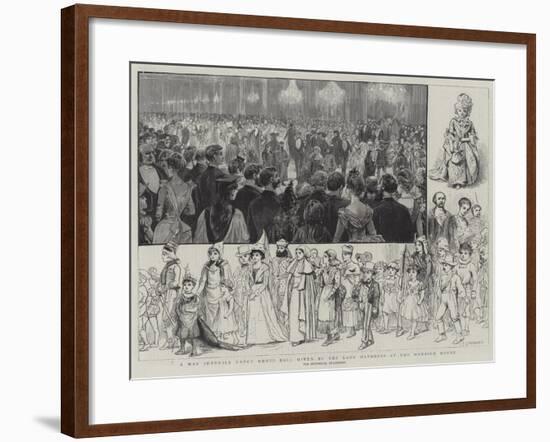 A May Juvenile Fancy Dress Ball Given by the Lady Mayoress at the Mansion House-Charles Joseph Staniland-Framed Giclee Print