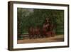 A May Morning in the Park (The Fairman Rogers Four-In-Hand), 1879-80 (Oil on Canvas)-Thomas Cowperthwait Eakins-Framed Giclee Print