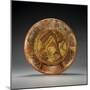 A Mayan Polychrome Tripod Plate Depicting the Head of a Dignitary, Circa A.D. 550, 950-null-Mounted Giclee Print