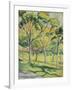 A Meadow with Trees, 1910-August Macke-Framed Giclee Print