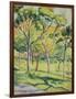 A Meadow with Trees, 1910-August Macke-Framed Giclee Print