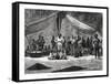 A Meal after the Gathering of Coffee, Brazil, 19th Century-A de Neuville-Framed Stretched Canvas