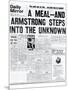 A Meal, and Armstrong Steps into the Unknown-null-Mounted Photographic Print