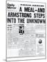 A Meal, and Armstrong Steps into the Unknown-null-Mounted Photographic Print