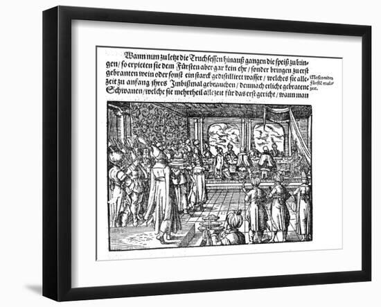 A Meal of Tsar (From Die Moskouitische Chronica by S. Herberstei), 1579-null-Framed Giclee Print