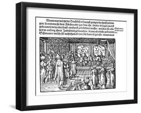 A Meal of Tsar (From Die Moskouitische Chronica by S. Herberstei), 1579-null-Framed Giclee Print