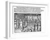 A Meal of Tsar (From Die Moskouitische Chronica by S. Herberstei), 1579-null-Framed Giclee Print