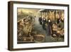 A Meat and Fish Market in Winter-Sebastian Stoskopff-Framed Premium Giclee Print