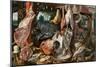 A Meat Stall with the Holy Family Giving Alms, 1551-Pieter Aertsen-Mounted Giclee Print
