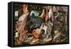 A Meat Stall with the Holy Family Giving Alms, 1551-Pieter Aertsen-Framed Stretched Canvas