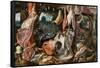 A Meat Stall with the Holy Family Giving Alms, 1551-Pieter Aertsen-Framed Stretched Canvas