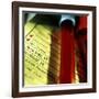 A Medical Test Checklist with Test Vials-null-Framed Photographic Print