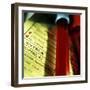 A Medical Test Checklist with Test Vials-null-Framed Photographic Print