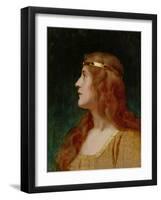 A Medieval Beauty-Edmund Blair Leighton-Framed Giclee Print