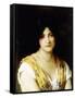 A Mediterranean Beauty-Eugen Von Blaas-Framed Stretched Canvas