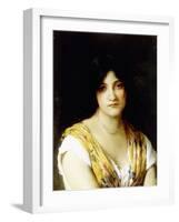 A Mediterranean Beauty-Eugen Von Blaas-Framed Giclee Print