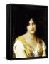 A Mediterranean Beauty-Eugen Von Blaas-Framed Stretched Canvas