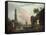 A Mediterranean Coastal Landscape at Sunset-Claude Joseph Vernet-Framed Stretched Canvas