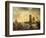 A Mediterranean Harbour Scene at Sunset-Claude Joseph Vernet-Framed Giclee Print