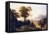 A Mediterranean Landscape-Louis Auguste Lapito-Framed Stretched Canvas