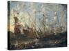 A Mediterranean Naval Battle-Kaspar van Eyck-Stretched Canvas