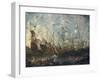 A Mediterranean Naval Battle-Kaspar van Eyck-Framed Giclee Print