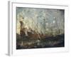 A Mediterranean Naval Battle-Kaspar van Eyck-Framed Giclee Print