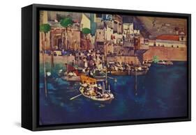 'A Mediterranean Port', 1892 (1935)-Arthur Melville-Framed Stretched Canvas